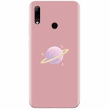 Husa silicon pentru Huawei P Smart 2019, Saturn On Pink