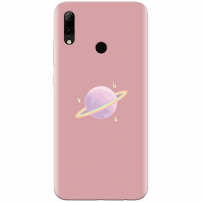 Husa silicon pentru Huawei P Smart 2019, Saturn On Pink foto