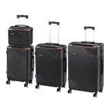 TraveLux Urban XXV set valize cu role negru