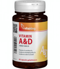 Vitamina A si D (10.000/ 1.000 UI) - 60 capsule gelatinoase foto