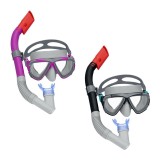 Set masca si snorkel Bestway Dominator pentru snorkeling, protectie UV
