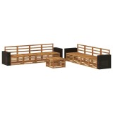 vidaXL Seturi de canapele 9 pcs Lemn Solid de Acacia 3384180