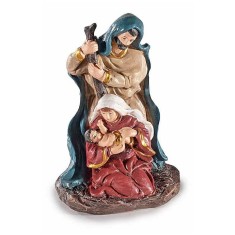 Figurina religioasa polirasina multicolora II 6.5x4x10 cm