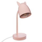 Cumpara ieftin Lampa de birou Lucian E14 roz 18x12.5x31cm