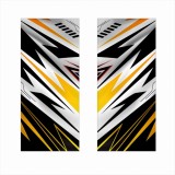 Set 2 stickere decorative auto pentru stalpi usi &acirc; print autoadeziv orajet, ecosolvent, 50x22 cm, rezistent outdoor