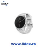Smartwatch HAMA "5010", rotund, rezistent la apa, 1,38", Alb/Argintiu
