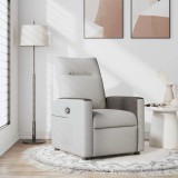 vidaXL Scaun extensibil din stofă gri nor