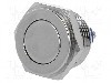 Intrerupator anti-vandalism, OFF-(ON), &Oslash;16mm, ONPOW, GQ16PF-10/J/N