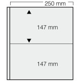 Set 5 folii transparente, Garant, cu 2 buzunare de 147 x 250 mm