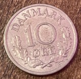 C50 - Moneda foarte veche - Danemarca - 10 ore - 1972