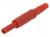 Conector banană 2mm roşie 10A 600VDC SCH&Uuml;TZINGER