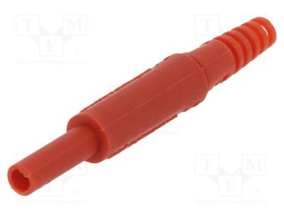 Conector banană 2mm roşie 10A 600VDC SCH&amp;Uuml;TZINGER foto