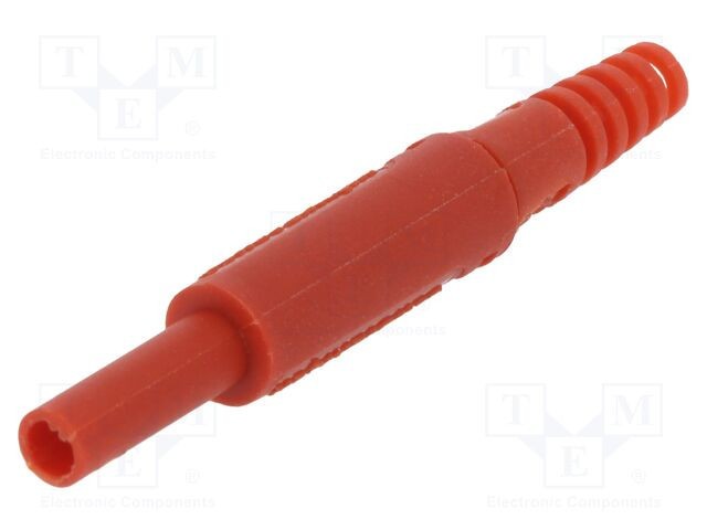 Conector banană 2mm roşie 10A 600VDC SCH&Uuml;TZINGER