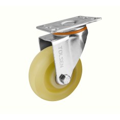 Roata pivotanta din PP polipropilena, cu placa, 80 Kg, 75mm,