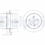 DELPHI BG3398 Disc frana