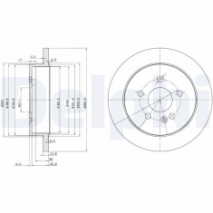 DELPHI BG3398 Disc frana