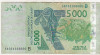 Bnk bn Benin 5000 franci CFA 2014 circulata