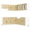 Set dulap de bucatarie din 11 piese &bdquo;Lucca&rdquo; lemn stejar Sonoma