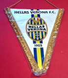 Fanion fotbal - HELLAS VERONA FC (Italia) - folie de protectie si dimensiuni mari 37X27 cm