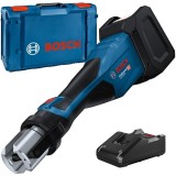 Bosch GPT 18V-32 + GAL 18V-40 - Aparat de presare fara acumulatori Li-Ion 18 V - Ah 32 kN 54-110 mm valiza speciala + Incarcator acumulatori