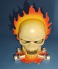 Craniul Ghost Rider Mattel Hot Whelles 15 cm h plastic dur ideal postament prezentare masinuta sau proiect Hallowen sau Heavy Metal m8c