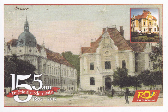 CP nec.155de ani P.Romana 1862-2017-Palatul Postelor si Finantelor Brasov 1906