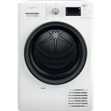 Uscator de rufe Whirlpool FFTM228X3BEE, Pompa de caldura, 8 kg, Clasa A+++, Motor Inverter, Freshcare+, Tehnologia al 6-lea Simt, Alb
