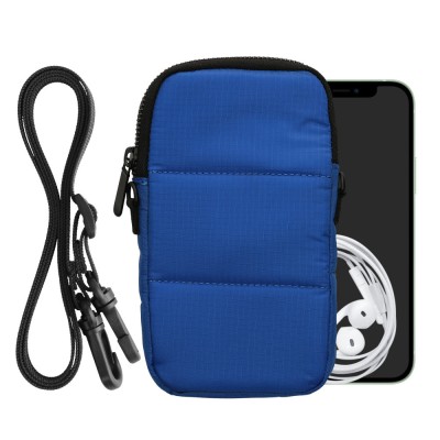 Husa Universala Kwmobile pentru telefon, Marime XL - 6.8 inch, Albastru, Textil, KWM0000204H002C foto