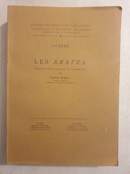 Ciceron - Les Aratea