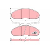 TRW set placute frana, frana disc Cotec
