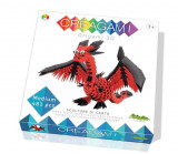 Origami 3D Creagami, dragon (481 piese) - Silvana Fusari