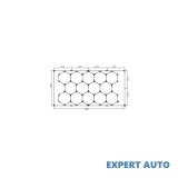 Set Lumini LED Hexagonale 615W, 6000K, 615500lm, 2430x4835mm, 57x440mm + 12x1175mm Tuburi T5, 220V-240V