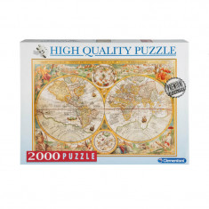 Puzzle pentru copii Clementoni Ancient Map 2000 piese 97787, Multicolor foto