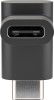 Adaptor USB TYPE C la USB TYPE C 90 20x10x10mm negru Goobay