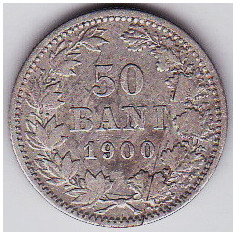 50 bani 1900 argint