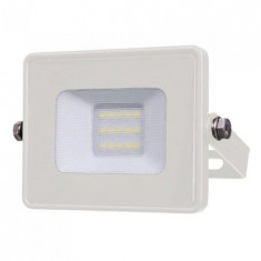 Proiector LED V-tac, 10W, 800lm, 4000K, IP65, alb, cip Samsung