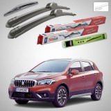 Cumpara ieftin Ștergătoare Suzuki SX4 S-Cross JY 2016-2022 | Set Față și Spate Flat &ndash; TeamCar&reg;