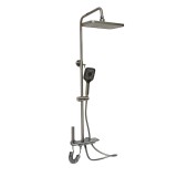 Set dus multifunctional cu termostat, afisaj digital temperatura apa, 4 functii de curgere a apei, pipa cada, dus dreptunghiular, dus de mana, dus bid