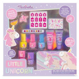 Set decorare unghii pentru copii Little Unicorn Beauty Tin Box Martinelia