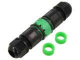 Conector Alimentare AC IP68 cu Şurub Negru SHENZHEN GREENWAY M684C.5P.4-11MM
