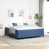 vidaXL Cadru de pat, albastru, 180x200 cm, velur