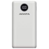 POWER BANK ADATA 20000mAh, Quick Charge 3.0 + PD 18W, 2 x USB &amp;amp; 1 x USB-C, digital display pt. status baterie, P20000QCD 20.000 mAh, total 3A, alb