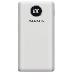 POWER BANK ADATA 20000mAh, Quick Charge 3.0 + PD 18W, 2 x USB &amp;amp; 1 x USB-C, digital display pt. status baterie, P20000QCD 20.000 mAh, total 3A, alb