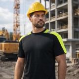 Tricou protectie Classwork cu benzi reflectorizante
