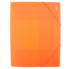 Mapa Plastic cu Elastic A4 DACO, 500 MIC, Portocalie, Mape din Plastic, Mape pentru Acte, Dosar Documente, Dosar Acte, Dosar cu Elastic, Mapa cu Elast