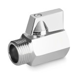 Robinete Sferice Mini din Alamă Cromată 1/2"