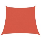 Cumpara ieftin Panza parasolar, teracota, trapez, 3/4x3 m, HDPE, 160 g/m&sup2;