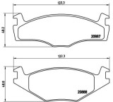 BREMBO P 85 024 PRIME LINE set placute frana,frana disc