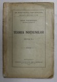 TEORIA NOTIUNILOR de IOAN PETROVICI, EDITIA A II-A 1925