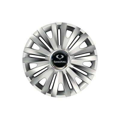 Set 4 capace roti Cu Inel Cromat Royal R16 pentru gama auto SsangYoung foto